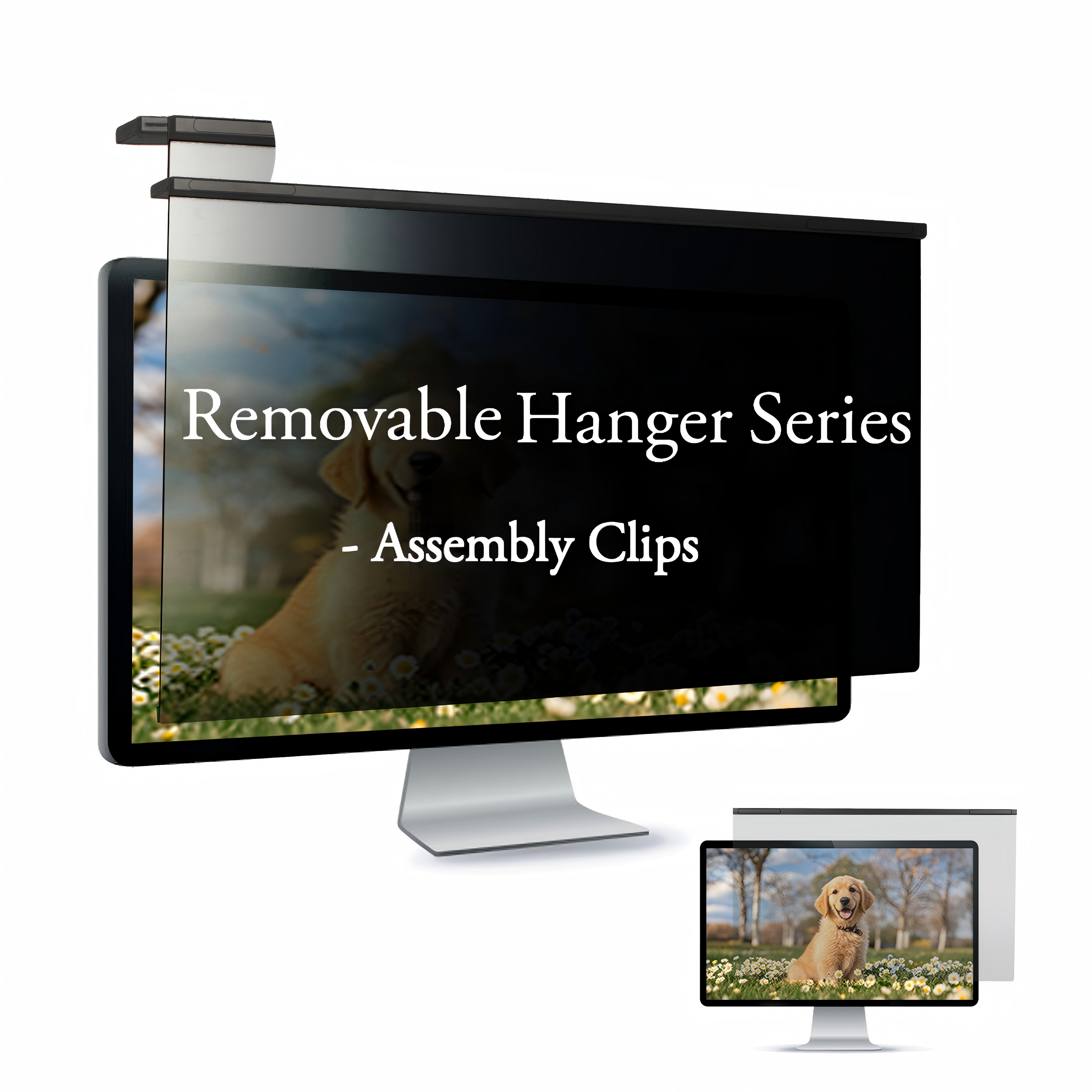 Privacy Screen Hanger Assembly Clips