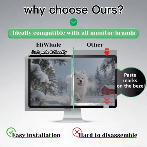 Standard Privacy Screen Filter: Nano-Suction Bezel Version