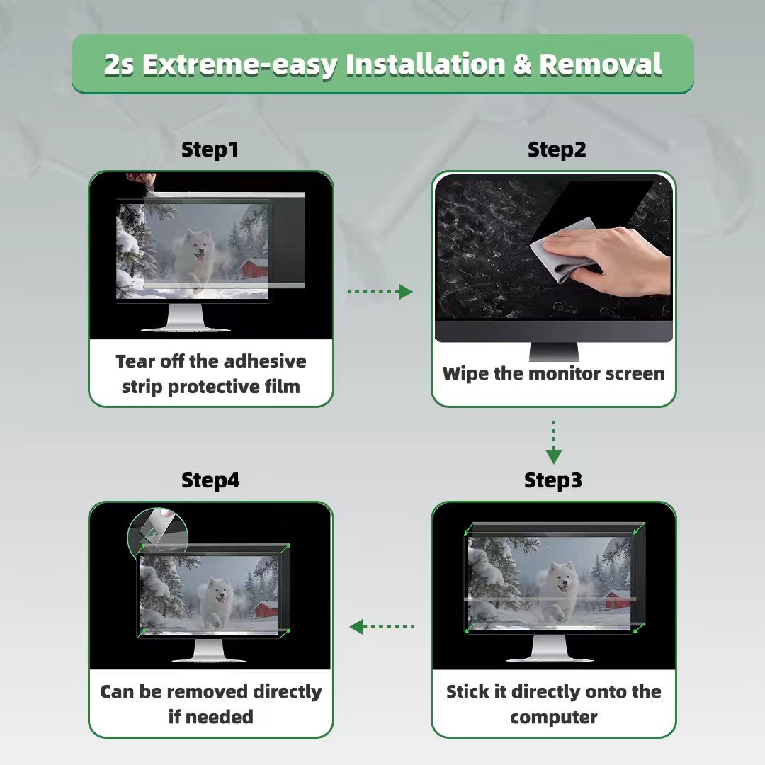 Standard Privacy Screen Filter: Nano-Suction Bezel Version